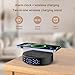 Fast Wireless Charger with Alarm Clock,20W Max Wireless Charging Pad Compatible with iPhone 16/16 Pro/15/14/13/12/SE/11/XS Max/XR;Wireless Charge Mat for Samsung Galaxy S25/S24/Note,Pixel/LG -Black