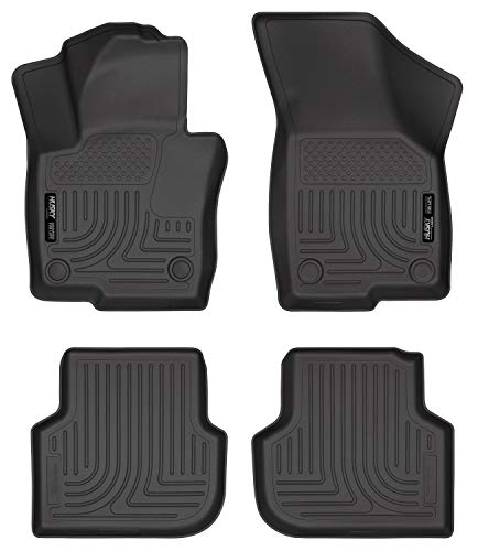 Husky Liners 98831 Fits 2011-18 Volkswagen Jetta SEL Sedan Weatherbeater Front & 2nd Seat Floor Mats, Black