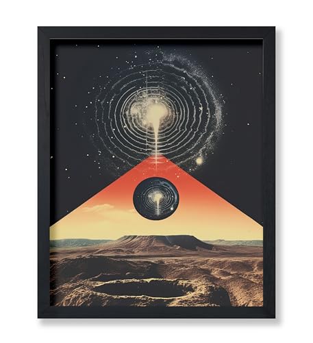 Poster Master Space Print - Surreal Cosmic Poster - Galaxy Art - Space Landscape Wall Design - Trippy Gift for Men & Women - Decor for Office, Living Room or Bedroom - 11x14 UNFRAMED Wall Art