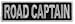 Road Captain Patch 3.5 Inch White - By Ivamis Trading - 3.5x1 inch