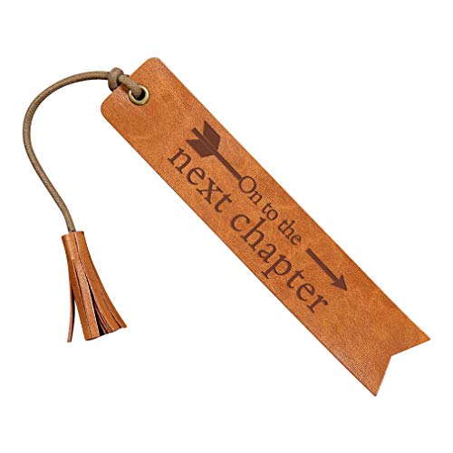 On To The Next Chapter Leather Bookmark Wedding Gift Wedding Favor Bookmark Wedding Reader (On To The Next Chapter) #TOP13