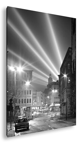 Tableau cadre noir et blanc deyoli de qualité supérieure rues de Francfort