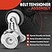 A-Premium Belt Tensioner Assembly with Pulley Compatible with BMW 128i 323i 325i 325xi 328i 330xi 525i 528i 530i 530xi 528xi 525xi 330i 328xi X3 X5 Z4, Replace# 11287530314