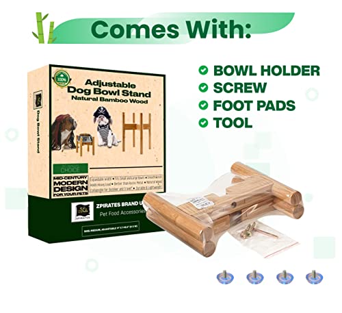 Dog Feeder Bowl Stand for Small to Medium Dogs - Adjustable Width Fits 6 to 8 Inches Bowls, Holder for Raised Elevated… - Image 6