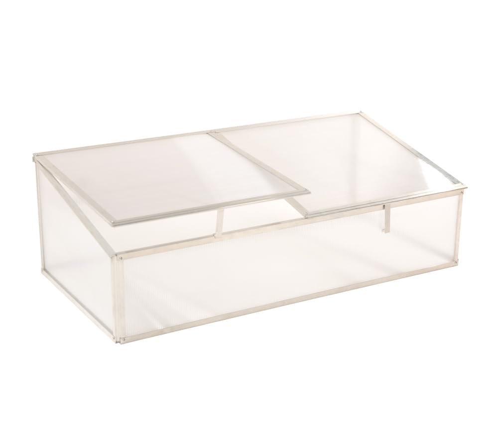 WESTMANN Aluminium Frühbeetaufsatz Genus 130 125x62x41 cm Silber Hochbeet