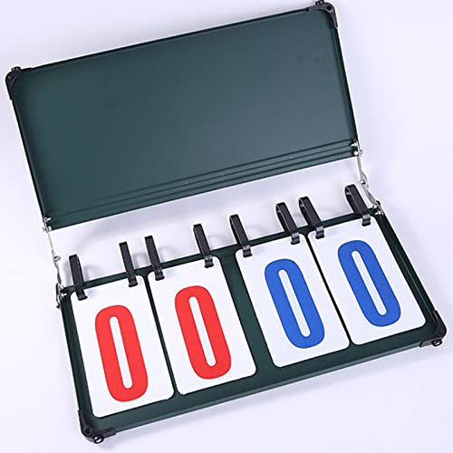 Joyeee Basketball Scoreboard, Multi-Sports Score Flipper For Score Keeper (4-Digital) Basketball Scoreboards, Coach Gifts For Men, Sports Tournament Gameday Scoreboards Flips Up To 99, Dark Green #TOP5