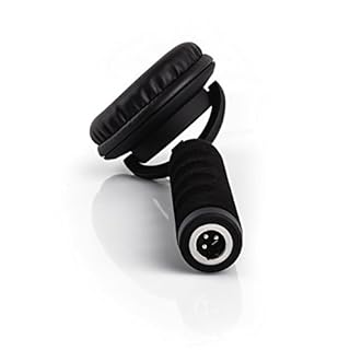 Reloop RHP-10 Mono Pro One-Ear Wired Headphone for DJ&Studio,50 mm Neodymium Driver, Swivel-Mounted Ear Cup, Water-Resistant, 90° Angle Adapter, Ergonomically Padded Handle, Sturdy XLR Connection