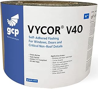 Grace Vycor V40 Self Adhered Flashing - 6 Inch - Single Roll