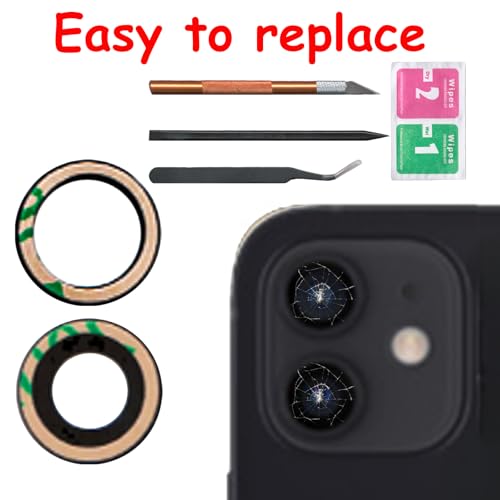 Lentes de cristal para cámara trasera de zafiro máximo para iPhone 12 Mini 6