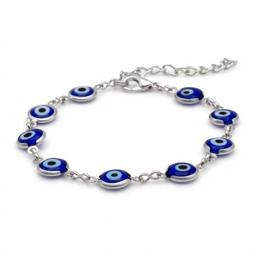 BRACCIALE IN COTONE CERATO CON GATTA IN ARGENTO TIBETANO - Gioielli