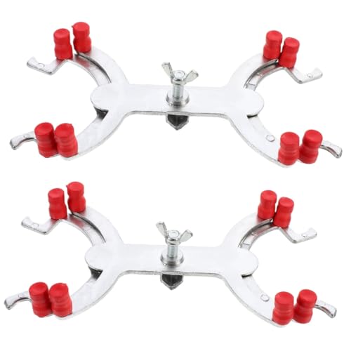 PRETYZOOM 2pcs Aluminum Clamp Titration Clamp Lab Experiment Supply Graduation Easy to Use