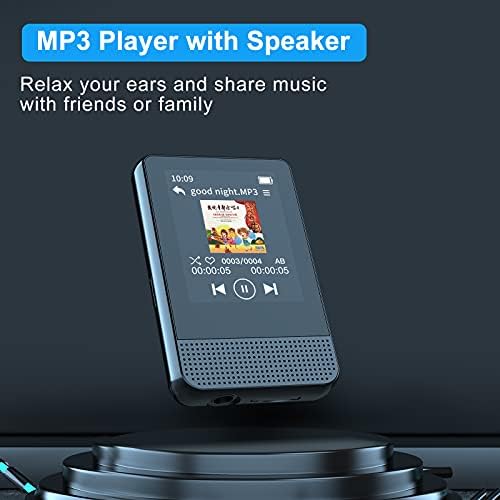 RUIZU 16GB MP3 Player with Bluetooth - 1.8" Full Touch Screen MP3 Player with Speaker, FM Radio, HiFi Lossless Music Player with Voice Recorder, E-Book, Arithmetic, Supports up to 128GB Micro SD Card 6 41hIovCsPOL. AC