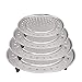 4 Stück Dünsteinsatz Edelstahl Edelstahl Dampfgarer Dampfgarer Dünsteinsatz Runde Dampfgareinsatz Stand Dampf Regal Streamer Rack Dampf Tablett Platte für Hause Küche Restaurant 20/22/24/26cm mit Clip