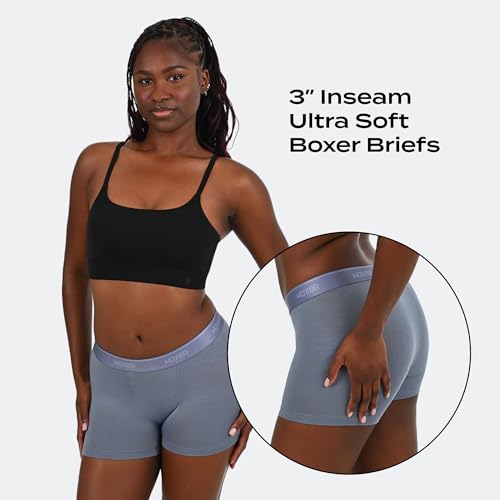 Image of Woxer Womens Boxers - Star 3 inch Boy Shorts Underwear for Women - Boxer Briefs