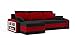 Ecksofa Hewlet mit Regal und Schlaffunktion! Best ECKSOFA! Eckcouch mit Bettkasten! (Haiti 17+ Haiti 18- Regal Links)
