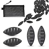 50 Pcs PA Biscuit Joiners with Zippered Storage Bag Sturdy Woodworking Joiner Plates Biscuit Joiner Tool for Composite Decking Door Frame Fixing Crafting Furniture & Frame Assembly