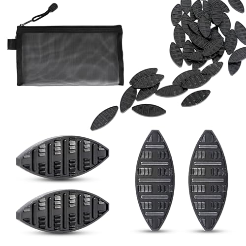 50 Pcs PA Biscuit Joiners with Zippered Storage Bag Sturdy Woodworking Joiner Plates Biscuit Joiner Tool for Composite Decking Door Frame Fixing Crafting Furniture & Frame Assembly