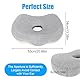 hzuisst Piercing Kissen mit Loch, Memory Foam Piercing Pillow, Kopfkissen mit Loch, Piercing Kissen Ohr für Seitenschläfer zur Schmerzlinderung