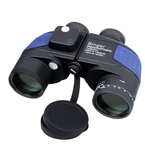 Binoculares marinos Binger 7x50 con brújula y telémetro miniatura 1