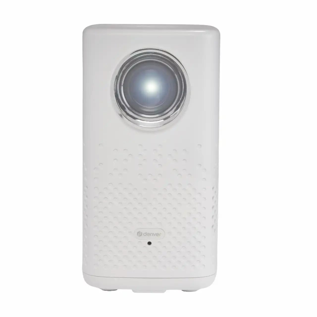 Denver PR-4700 Proiettore portatile 4K con batteria | 150 ANSI lumen, HDMI USB-A Bluetooth, 4K UHD 3840 x 2160p, per esterni e campeggio, durata della batteria di 2 ore
