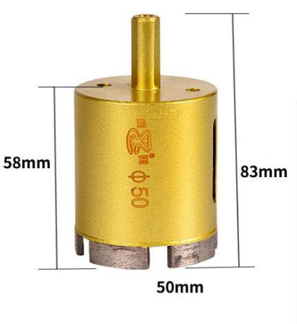 Yaowanguan Diamond Drill Bit Hole Saw Tools for Glass/Tile/Ceramic/Marble/Porcelain/Concrete/Granite Cutting Opening -50mm Diamond Coating Drill Bit - Image 3
