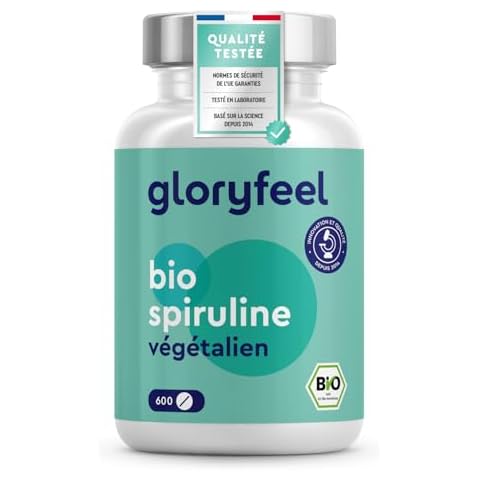 Spiruline BIO Gloryfeel 600 Comprimés Cover