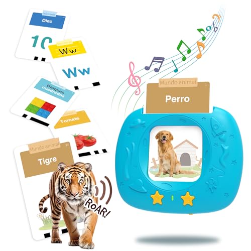 Cartes flash parlantes espagnol 2 à 6 ans jeu éducatif Montessori