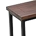 SIMPLIHOME Skyler SOLID MANGO WOOD and Metal 18 Inch Wide Rectangle C Side Table in Dark Cognac Brown, Fully Assembled, For the Living Room and Bedroom