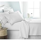 Egyptian Luxury 1800 Hotel Collection Bed Sheet Set - Deep Pockets, Wrinkle and Fade Resistant, Hypoallergenic Sheet and Pillow Case Set - (Queen, White)