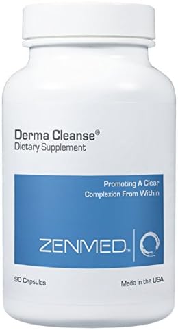 ZENMED Derma Cleanse Capsules - 90 caps All Natural Holistic Approach For Internal Cleanse to Promote a Healthier Complexion