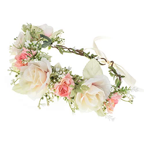 Couronne de cheveux Ever Fairy pour femme, réglable, pour les mariages et les vacances - Beige - taille unique Cover