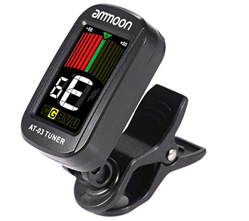 ammoon Clip-on Electric Tuner Color LCD Rotatable for Guitar Bass Violin Chromatic Ukulele Universal Exquisite Portable