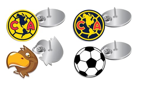 Simran International Inc. Club America 4 pc Logo Pin set, 18 x 18 mm
