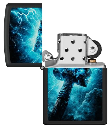 Zippo Encendedor Thor's Hammer Black Mate 46365 miniatura 2