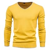 jersey amarillo mujer sfera 4. Ideal para días de otoño e invierno, adecuado para uso diario, negocios, citas, actividades al aire libre o cualquier otro estilo casual. Estos suéteres son ideales para regalar: un maravilloso regalo para todos los hombres de tu vida como papá, novio, hijo, hermano, sobrino, graduado reciente o un querido amigo.
