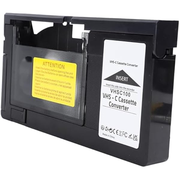 POENVFPO Adapter Kasetowy, Odtwarzanie i Nagrywanie Taśm VHS-C, Mechanizm Elektryczny, Kompatybilny z S VHS C i dla Taśm S VHS