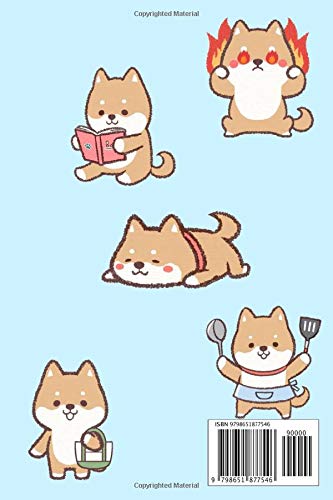 Notebook: Shiba Inu Dog Notebook: For Diary or Journal Writing: Cute Gifts for Girls Shiba Pet Owners or Animal Lovers: Kawaii Doggo: Meme Doge: 6 x 9 Lined Notebook - Image 2