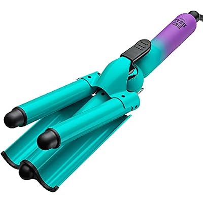 Bed Head Wave Affair Jumbo 3 Barrel Hair Waver | Quick Styling, Serious Hold, Less Heat Damage | Heat Protectant Glove Included for Easy, Custom Styling