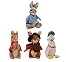 Gund Classic Beatrix Potter Plush Collection: Peter Rabbit, Flopsy Bunny, Benjamin Bunny and Jemima Puddle-Duck