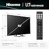 Hisense 50" 50U7QTUK MiniLED QLED 144Hz Smart AI TV - Hi-View AI Engine, 144Hz Game Mode PRO, 2.1 Channel, Dolby Atmos, Quantum Dot Colour, Anti-Reflection with Freely, Disney +, YouTube, Netflix