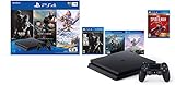 PlayStation 4 Slim 1TB Only on PlayStation Console Bundle | Bundle : God of War game voucher,Horizon Zero Dawn: Complete Edition voucher,Marvel's Spider-Man, The Last of Us Remastered game | Jet Black