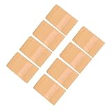 Healvian 50 Piezas Kraft con Ventana Transparente Autoadhesivas para Almacenamiento y de Fiesta Paquete de Unidades