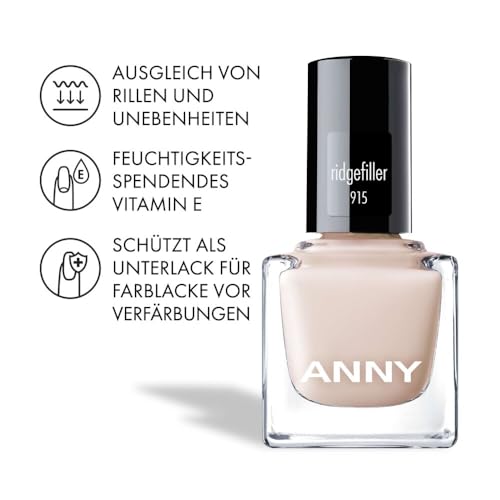 ANNY Ridge Filler - Spezialllack für eine ebene Nageloberfläche - 15 ml