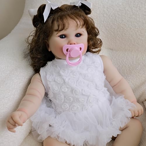 Muñeca Reborn Bebé Realista de Silicona 20 Pulgadas miniatura 4
