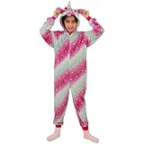 A2Z 4 Kids Disfraz de unicornio Kigurumi A2Z para niños y niñas, extra suave, con estampado de galaxia 3D, todo en uno, acogedor, pijama de nueva edad 2, 3, 4, 5, 6, 7, 8, 9, 10, 11, 12, 13 años
