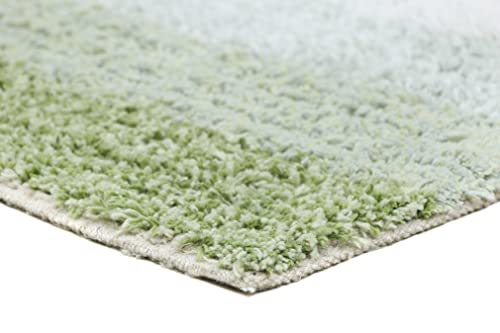Image of THE HOME TALK Cotton Stripes Bathmats | Water Absorbent Runners | Floor Mats /Rugs for Kitchen, Bathroom & Sink | Ultra Soft Mats | Non-Slip | Pack of 2 | 40 x 60 cm | Green