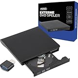 Premes Externer DVD-Player – Tragbarer USB 3.0 High-Speed-CD-Brenner – Externes...