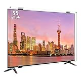 液晶テレビ保護パネル 55インチ テレビカバー アクリル製 液晶TV保護プロテクター クリア 55型対応 取り付け簡単 耐衝撃 スクラッチ防止 ブルーライトカット シングルポイントサポート デュアルポイントサポート 壁掛けTV用 コンピュータモニター用 (55インチ用)