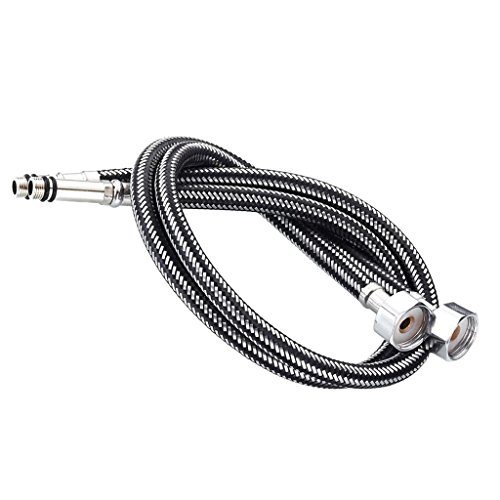 Preisvergleich Produktbild Edelstahl Wasserhahn Flexibler Edelstahl - Armaturenschlauch Panzerschlauch Flex Schlauch M10x1 G1 / 2" DN15-60cm
