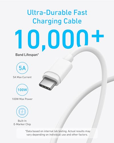 Image of Anker 45W USB C Charger Block, PPS Fast Charger with USB-C Cable for iPhone 17 /16 and More Series, iPad, Galaxy S24 Ultra (2-Pack 5 ft Cable Included)
